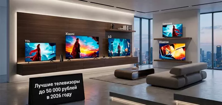 Лучшие телевизоры до 50 000 рублей в 2026 году